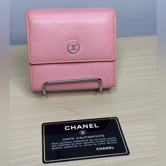 CHANEL Handbags - CHANEL Pink Wallet with Authenticity Card